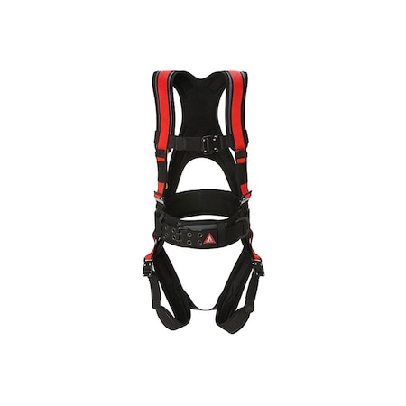 Super Anchor Safety Small - Gray Frame/Red Webbing Deluxe Full Body Harness 6101-GRS